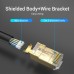 Коннектор Vention RJ45 (8p8c), FTP cat.8, под витую пару