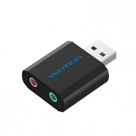 Внешняя звуковая карта Vention USB Черная