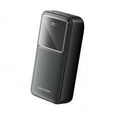 Power Bank Vention 30000mAh(Micro-USB/C-A/A)22.5W с LED Дисплеем