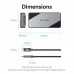 Корпус для SSD Vention USB 4.0 Type-C M.2 NVMe Серый