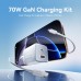 Набор для зарядки Vention з/у GaN 70W 2 порта USB (C + A) и кабель USB-C 5А