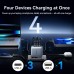 Набор Vention з/у на 4 порта GaN 100W USB (C+C+C+A) и кабель USB-C 5А Серый