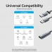 Устройство видеозахвата Vention HDMI F > USB-C/A M - 0,1м, серый