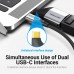 Адаптер-переходник Vention USB CM > DP F Серый