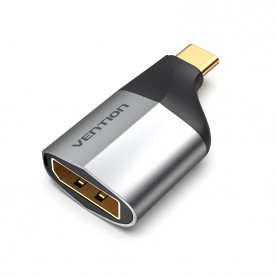 Адаптер-переходник Vention USB CM > DP F Серый